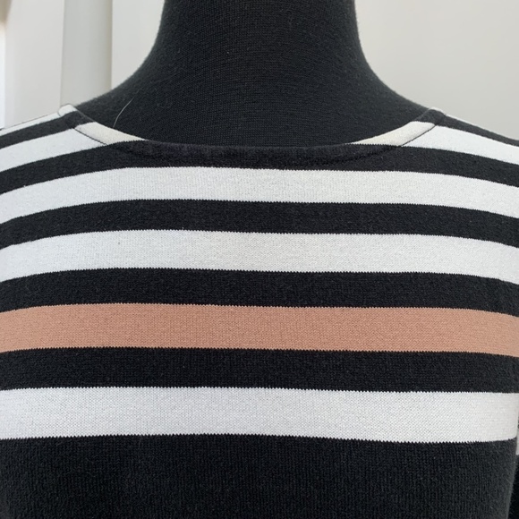 J. Crew SZ XSmall Sweater 100% Cotton Black White - Picture 5 of 8